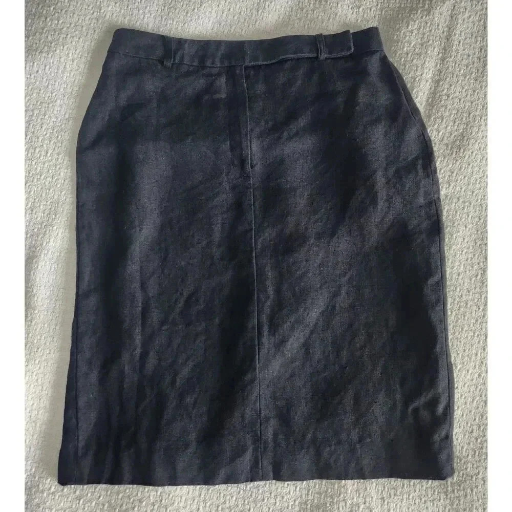 346 Brooks Brothers Irish Linen Pencil Skirt